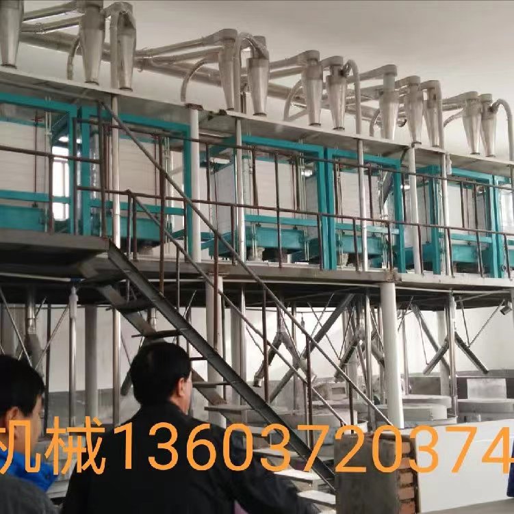 SM100×10×20吨小麦石磨平筛制粉成套机组