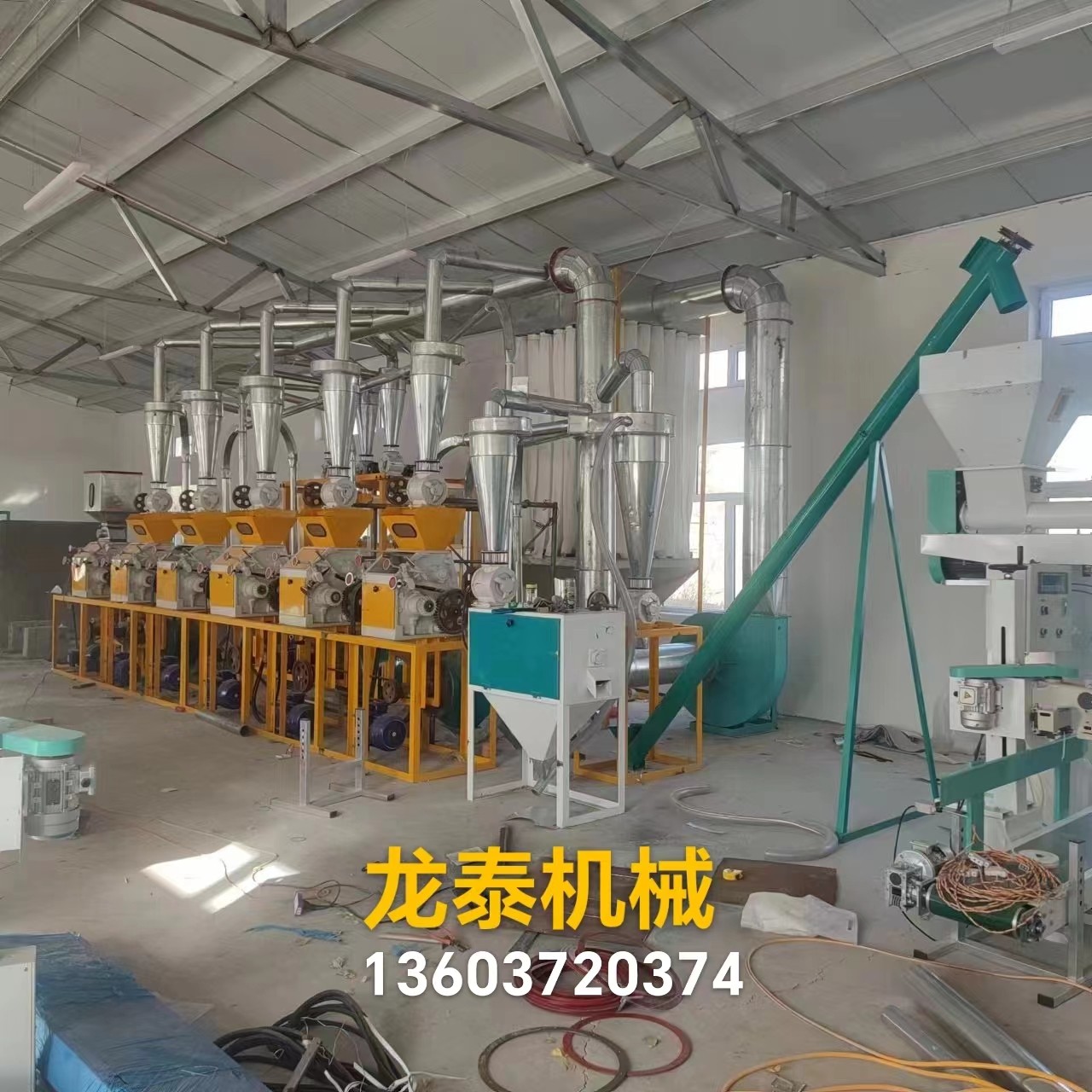 6F240×6×25吨落地式小麦平筛制粉成套机组