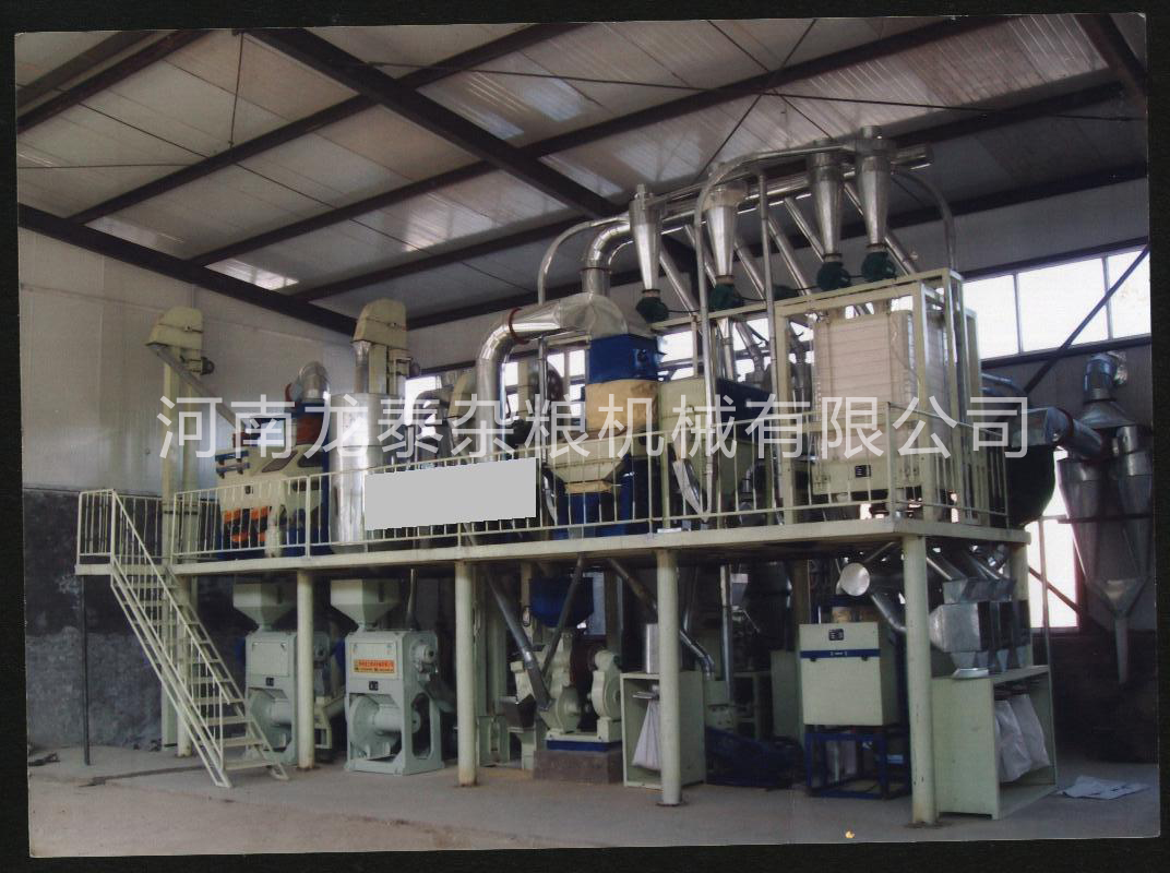 河北省文安县新镇镇西洋疃村张中民日处理100吨玉米脱皮脱胚、提胚、制糁、制粉成套设备