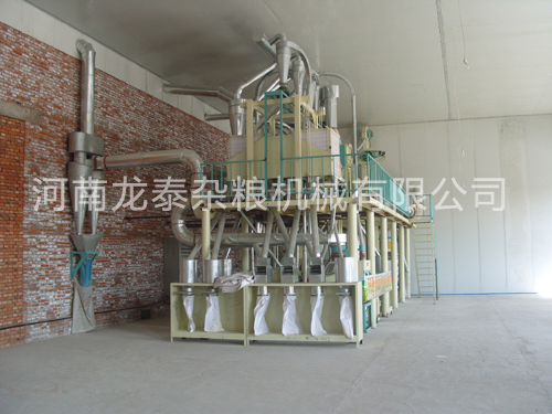 包头市青山区银河新村蒙忠种植合作社60吨玉米干法脱皮制粉设备一套