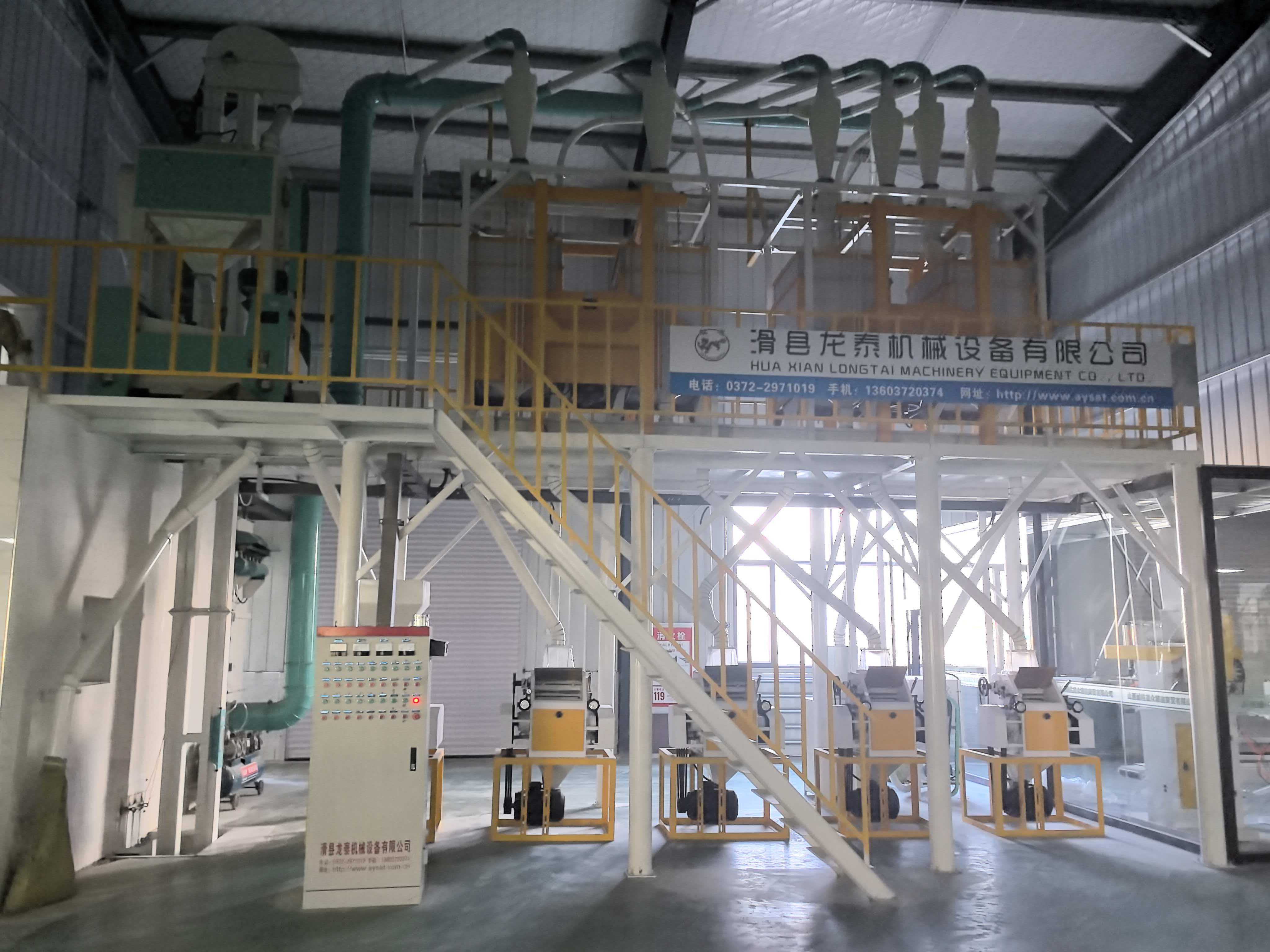 日产20吨钢架式小麦平筛制粉机组